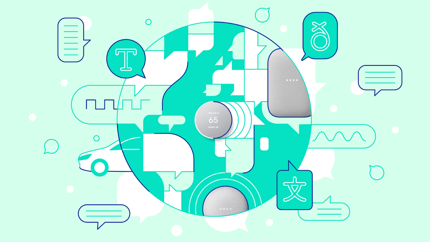 Visual representation of text-to-voice and voice interfaces that could use WaveNet in the future